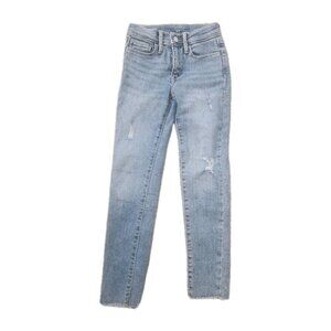 Old Navy Girls Jeans 8 Blue Extra High Rise Rockstar Jeggings Stretch